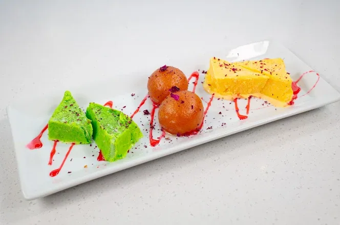 Barfi, jamun, kulfi.