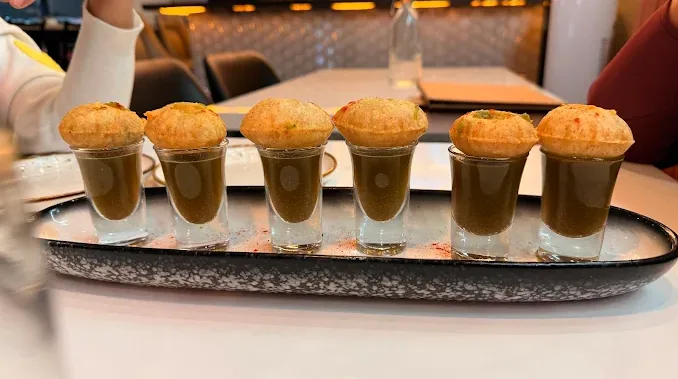 Gol-gappe shots.