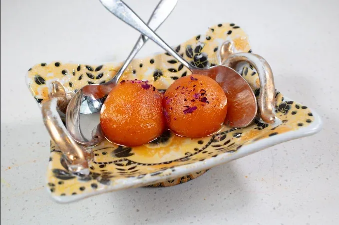 Gulab jamun, warm.