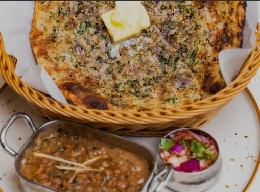 Keema parantha + curry.